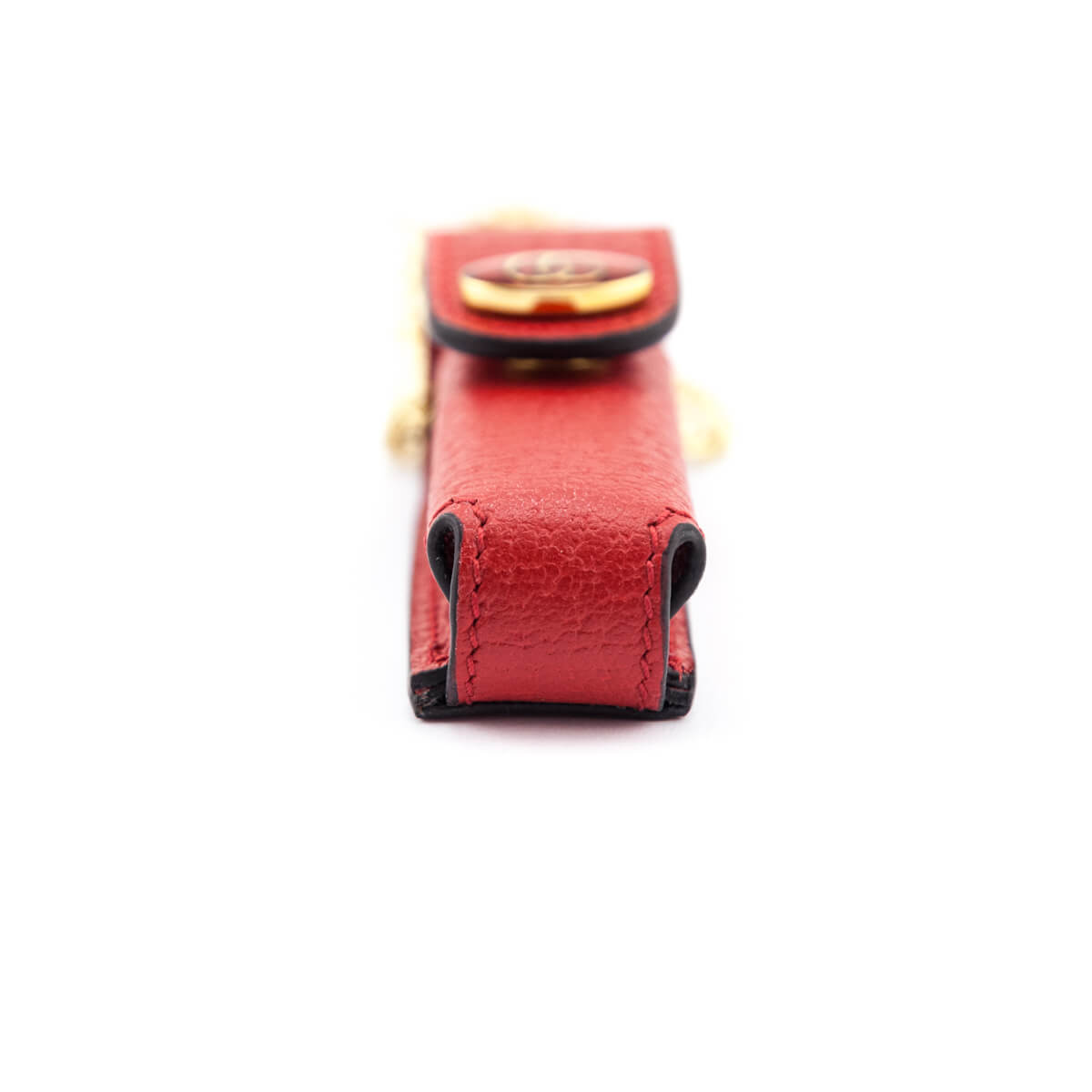 Gucci Red Leather Lipstick Case with Chain - Love that Bag etc - Preowned Authentic Designer Handbags Preloved Fashions