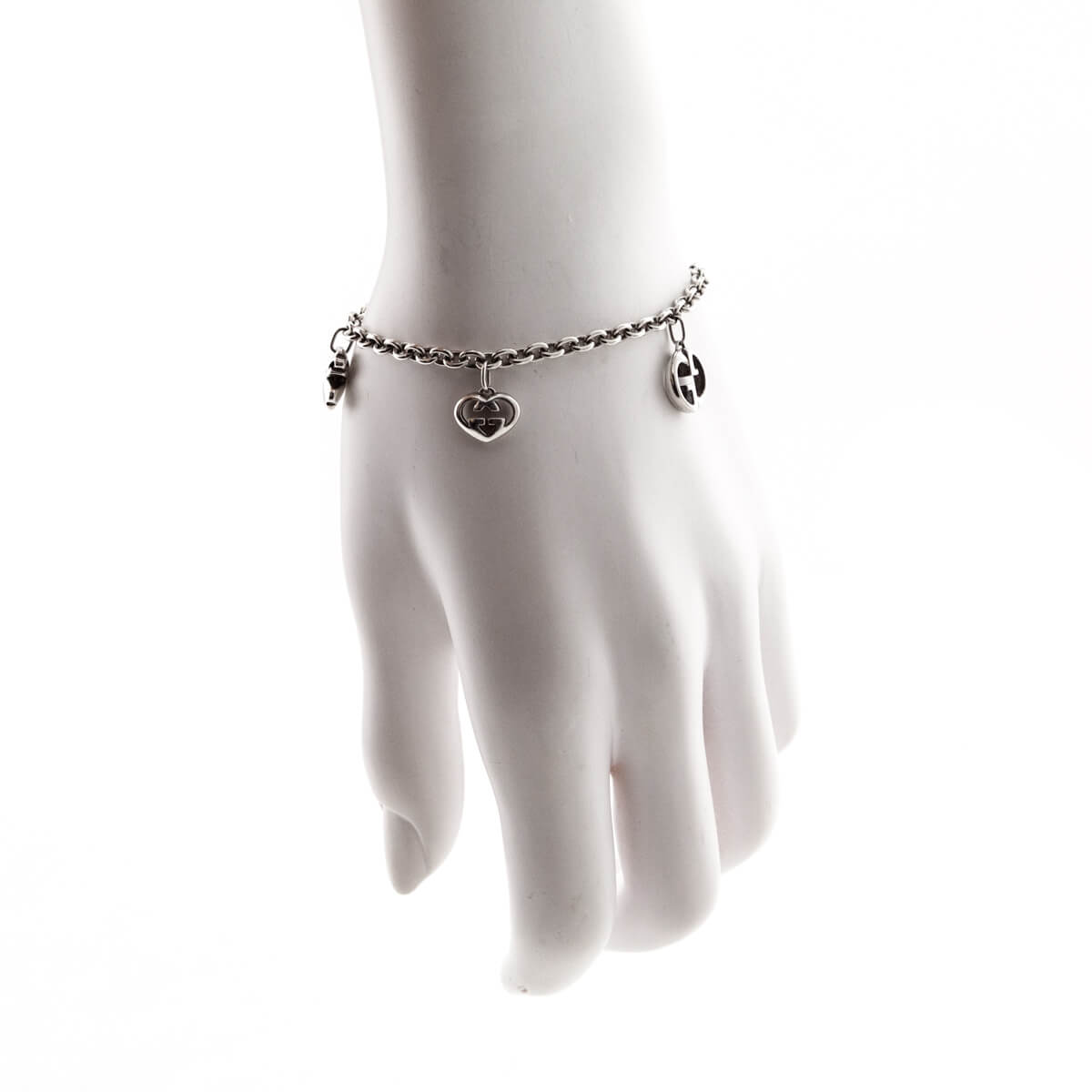 Gucci Sterling Silver Charm Bracelet - Love that Bag etc - Preowned Authentic Designer Handbags Preloved Fashions