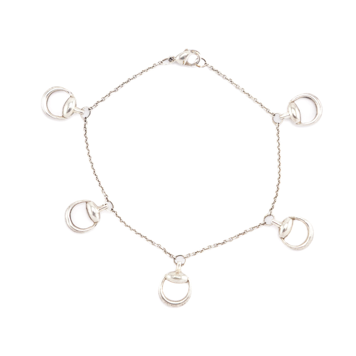 Gucci Sterling Silver Horsebit Charm Bracelet - Love that Bag etc - Preowned Authentic Designer Handbags Preloved Fashions