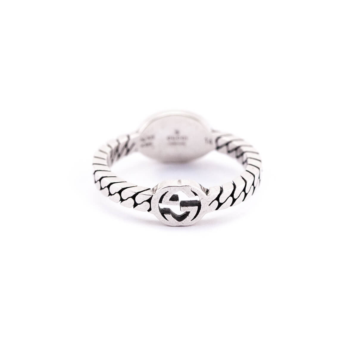 Gucci Sterling Silver Interlocking G Ring Size 6.75 - Love that Bag etc - Preowned Authentic Designer Handbags Preloved Fashions