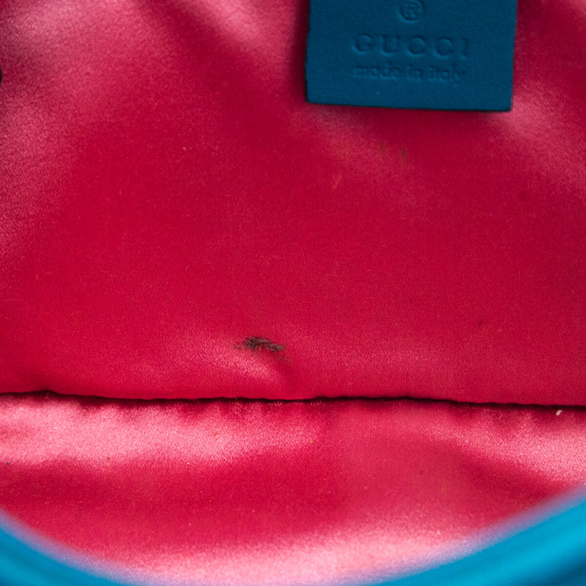 Gucci Teal Velvet Matelasse Small GG Marmont Shoulder Bag - Love that Bag etc - Preowned Authentic Designer Handbags Preloved Fashions