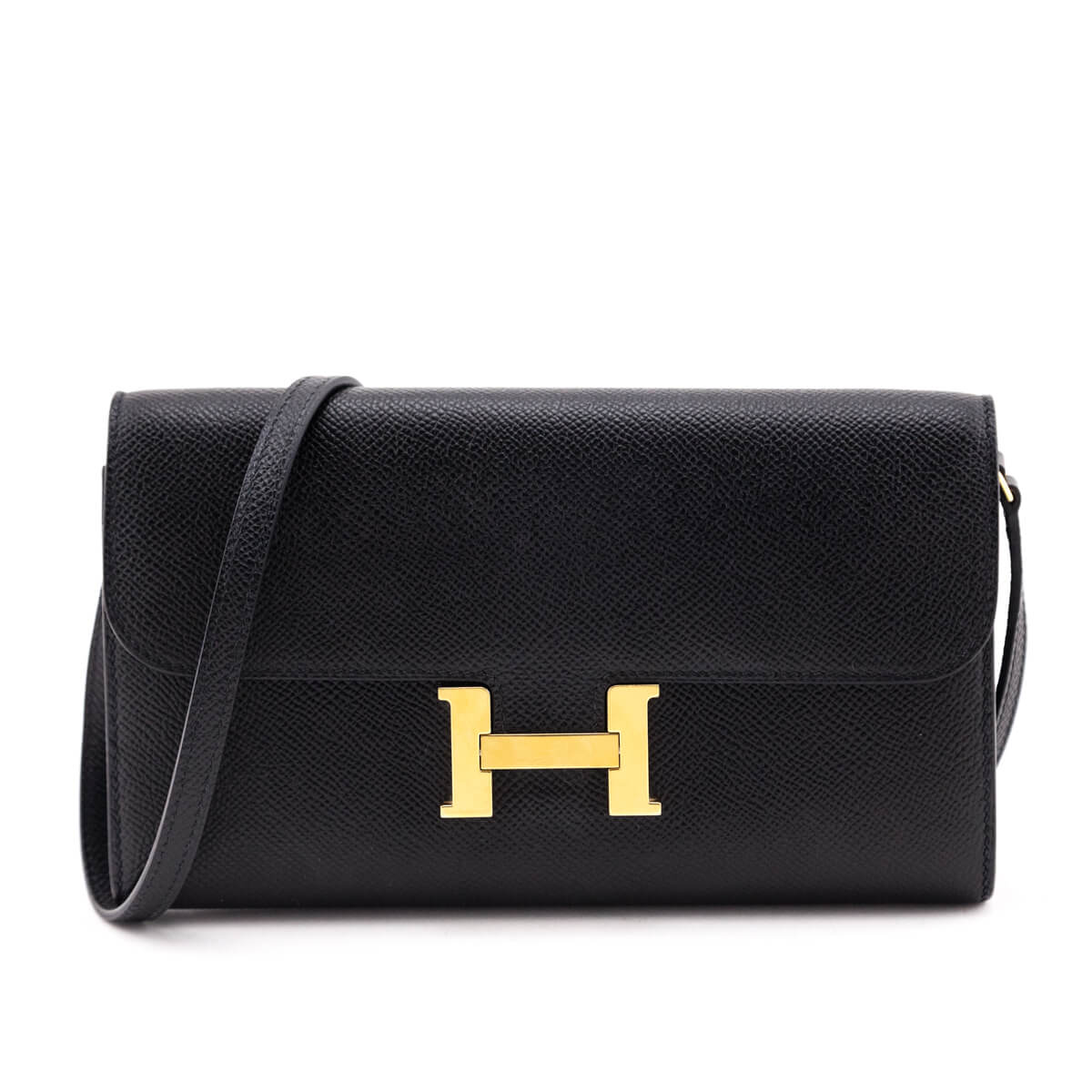Hermes Black Epsom Constance Long To Go Wallet - Love that Bag etc - Preowned Authentic Designer Handbags Preloved Fashions