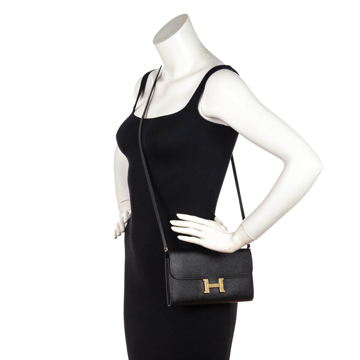 Hermes Black Epsom Constance Long To Go Wallet - Love that Bag etc - Preowned Authentic Designer Handbags Preloved Fashions