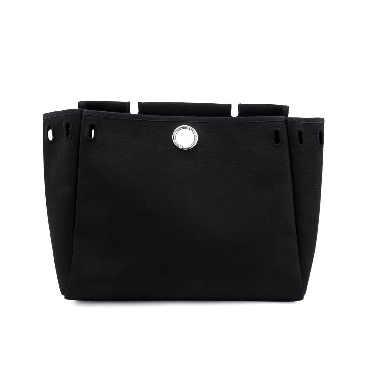 Hermes Black Toile Vache Calfskin Herbag 39 Interchangable Bag - Love that Bag etc - Preowned Authentic Designer Handbags Preloved Fashions