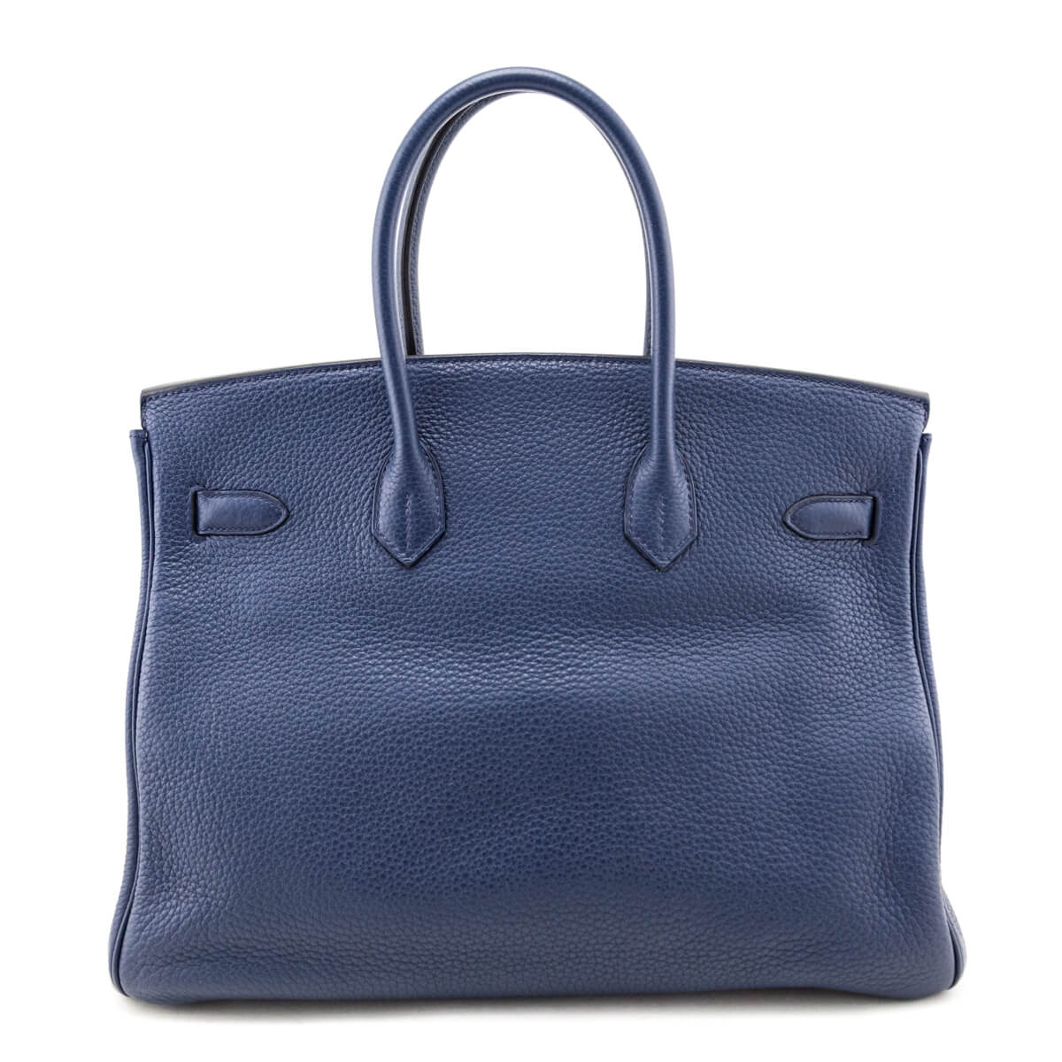 Hermes Bleu De Malte Taurillon Clemence Birkin 35 - Love that Bag etc - Preowned Authentic Designer Handbags Preloved Fashions