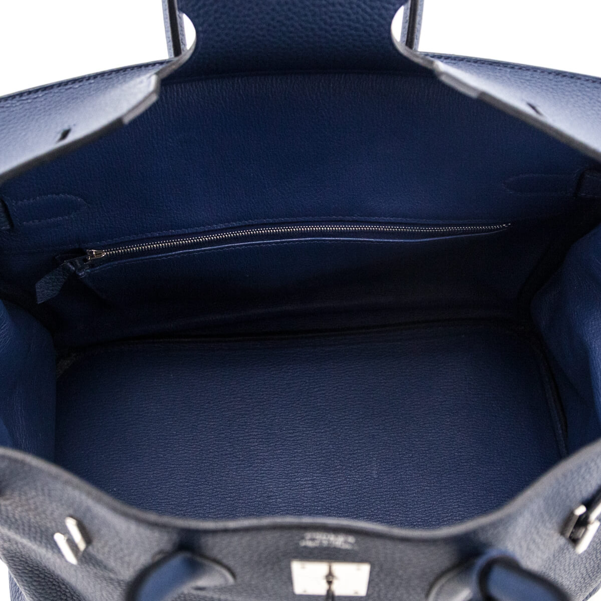 Hermes Bleu De Malte Taurillon Clemence Birkin 35 - Love that Bag etc - Preowned Authentic Designer Handbags Preloved Fashions