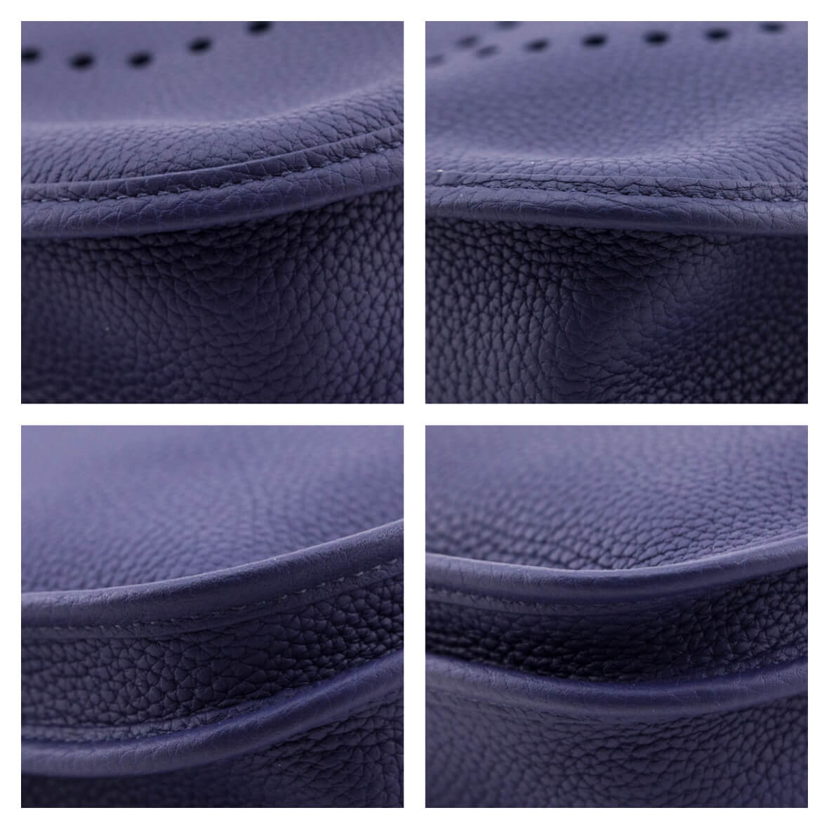 Hermes Bleu Encre Taurillon Clemence Evelyne III 29 PM - Love that Bag etc - Preowned Authentic Designer Handbags Preloved Fashions