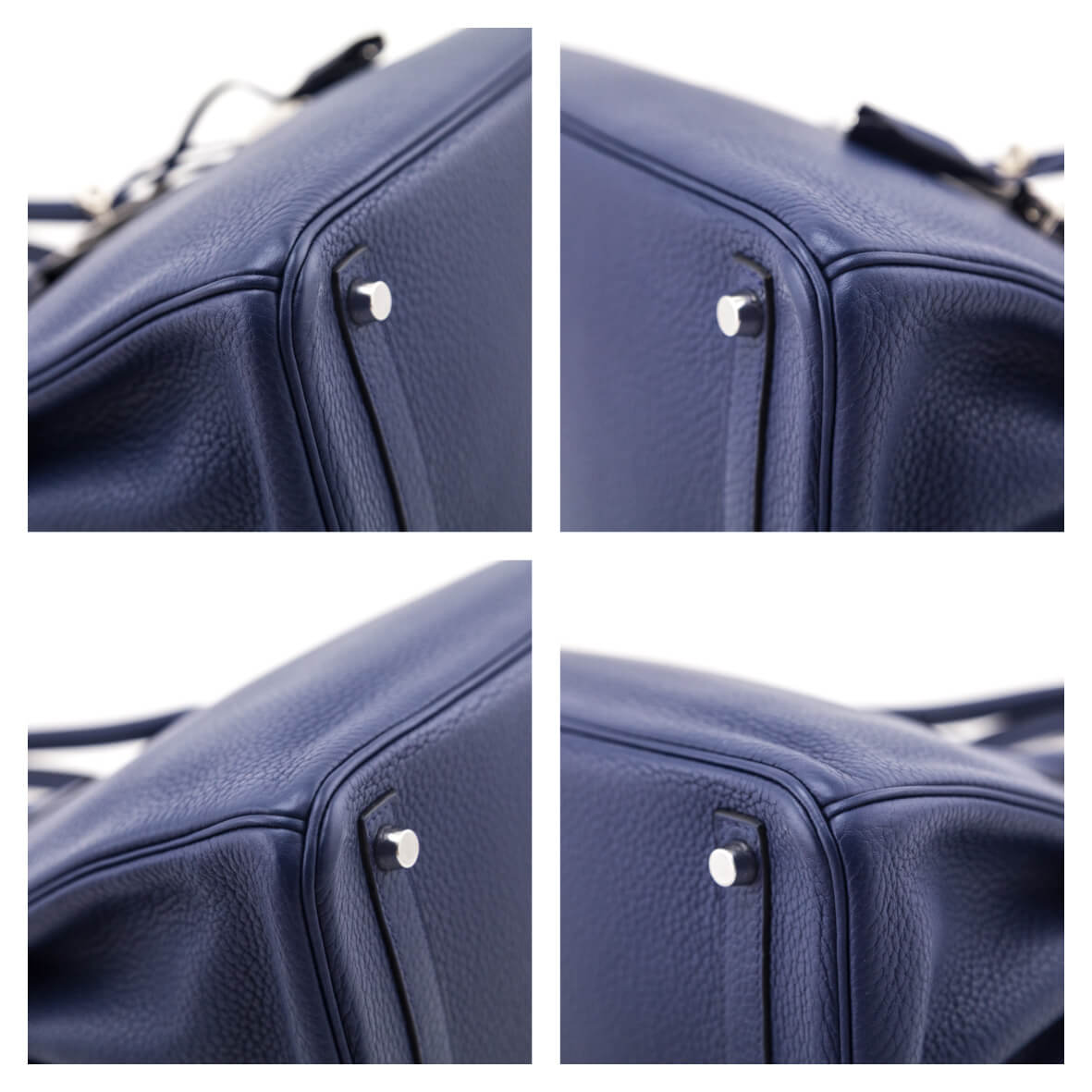 Hermes Bleu Saphir Taurillon Clemence Birkin 30 - Love that Bag etc - Preowned Authentic Designer Handbags Preloved Fashions