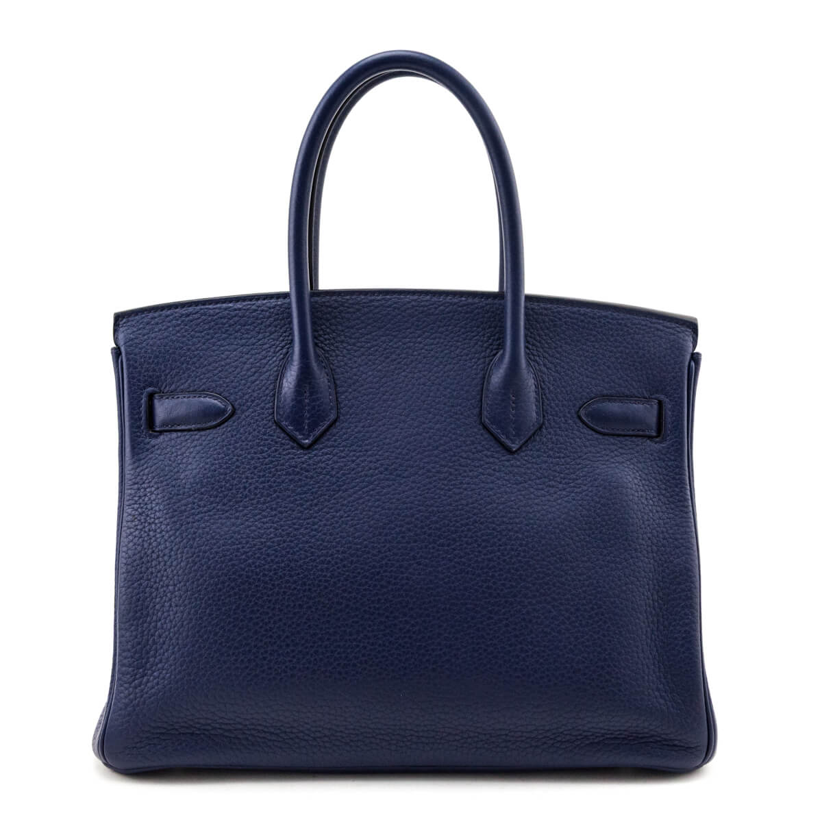 Hermes Bleu Saphir Taurillon Clemence Birkin 30 - Love that Bag etc - Preowned Authentic Designer Handbags Preloved Fashions