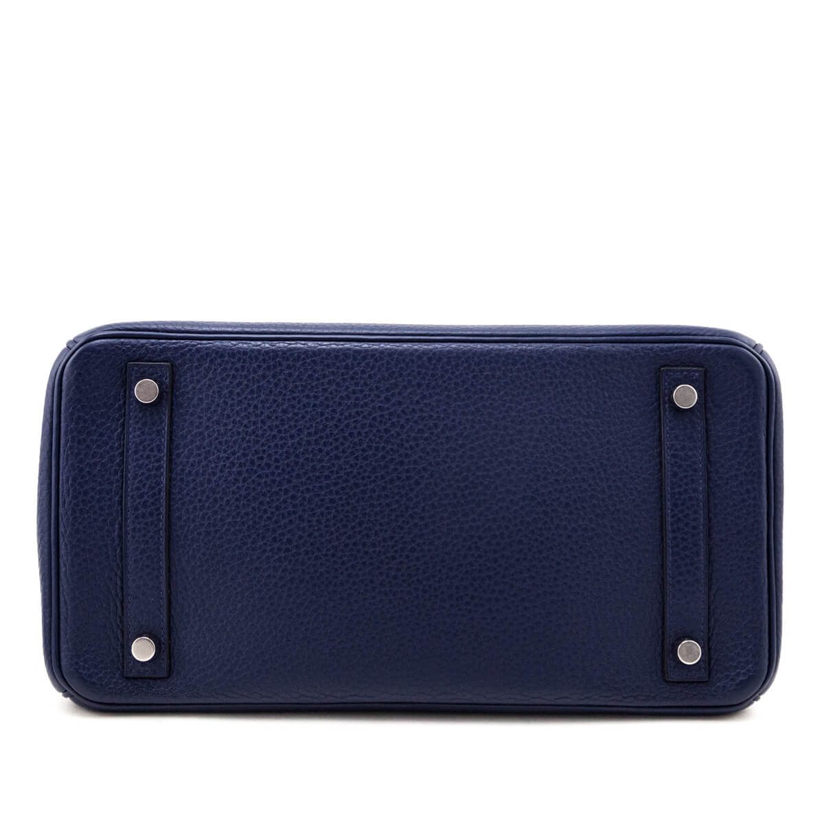 Hermes Bleu Saphir Taurillon Clemence Birkin 30 - Love that Bag etc - Preowned Authentic Designer Handbags Preloved Fashions