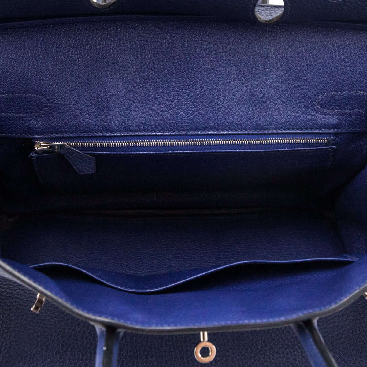 Hermes Bleu Saphir Taurillon Clemence Birkin 30 - Love that Bag etc - Preowned Authentic Designer Handbags Preloved Fashions