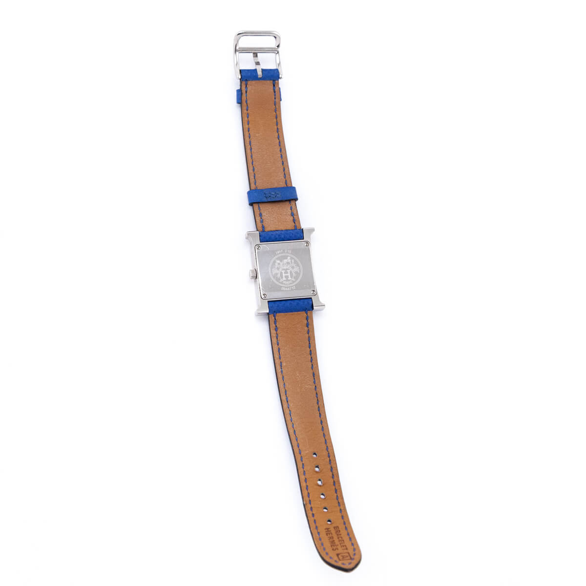Hermes Blue Stainless Steel Epsom 21mm Heure H Quartz Watch - Love that Bag etc - Preowned Authentic Designer Handbags Preloved Fashions