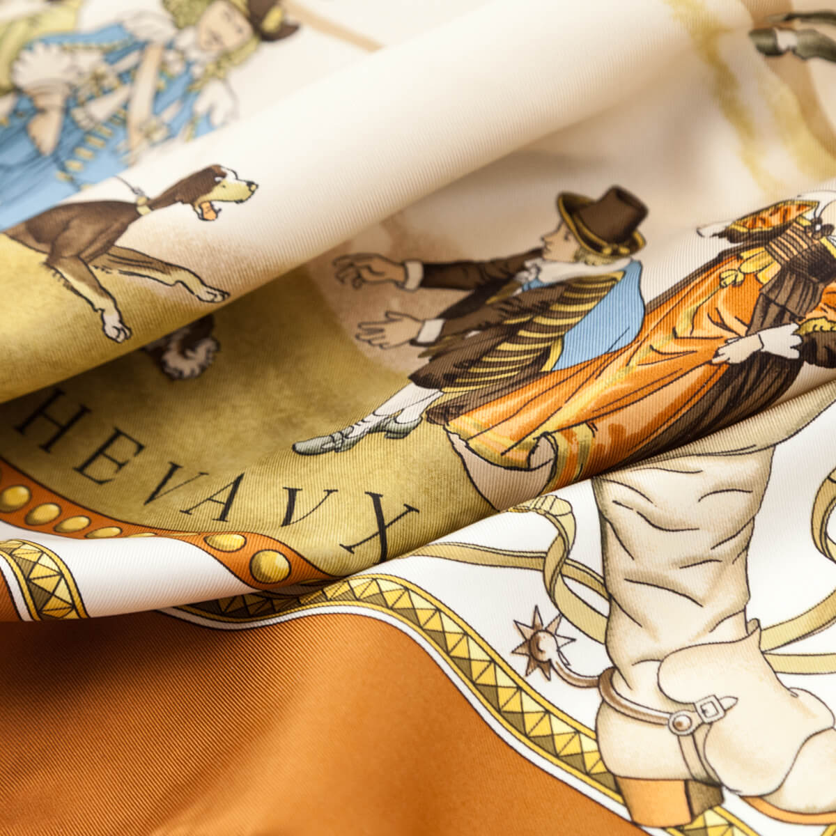 Hermes Brown Presentation des Chevaux Silk Scarf 90 - Love that Bag etc - Preowned Authentic Designer Handbags Preloved Fashions