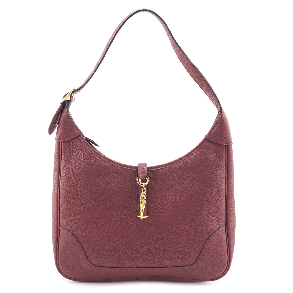 Hermes Burgundy Togo Trim II 31 Bag - Love that Bag etc - Preowned Authentic Designer Handbags Preloved Fashions
