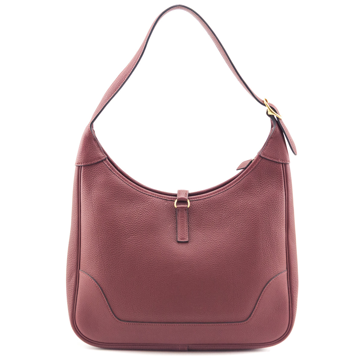 Hermes Burgundy Togo Trim II 31 Bag - Love that Bag etc - Preowned Authentic Designer Handbags Preloved Fashions