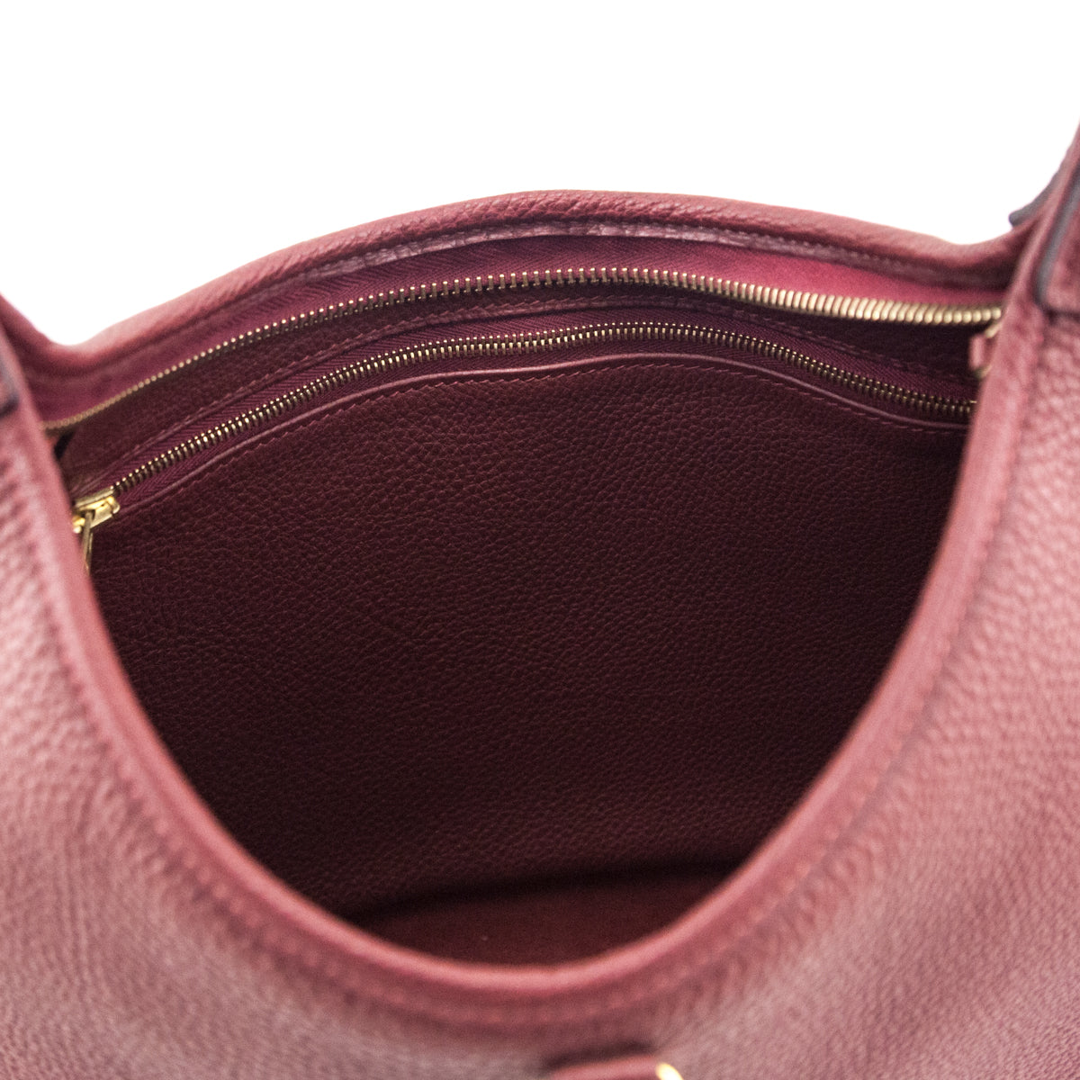 Hermes Burgundy Togo Trim II 31 Bag - Love that Bag etc - Preowned Authentic Designer Handbags Preloved Fashions