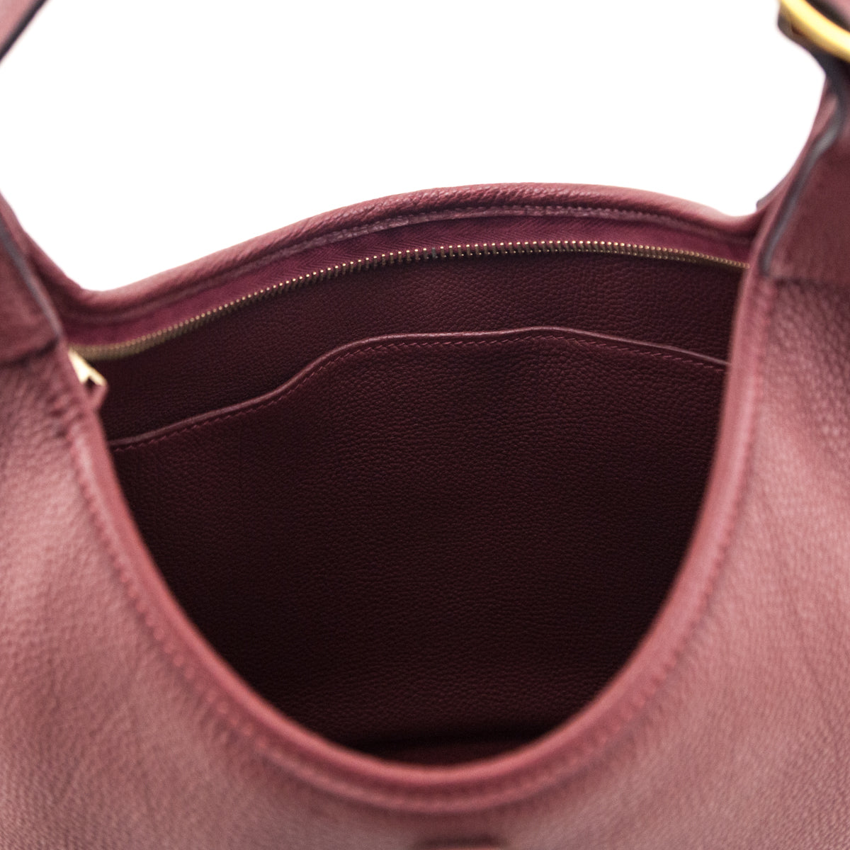 Hermes Burgundy Togo Trim II 31 Bag - Love that Bag etc - Preowned Authentic Designer Handbags Preloved Fashions