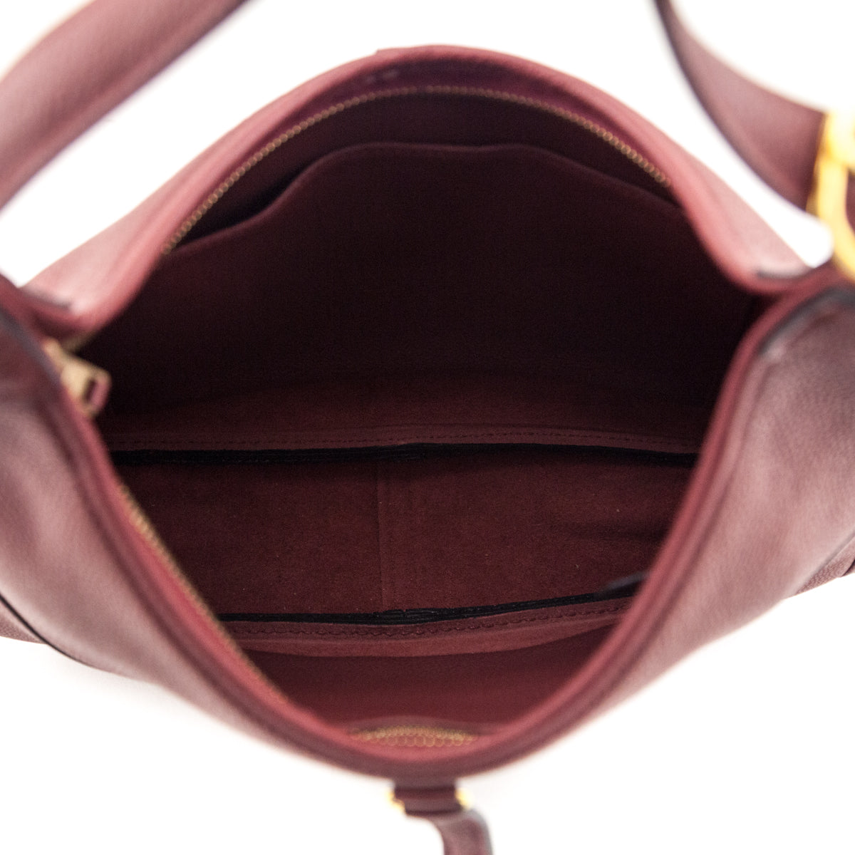 Hermes Burgundy Togo Trim II 31 Bag - Love that Bag etc - Preowned Authentic Designer Handbags Preloved Fashions