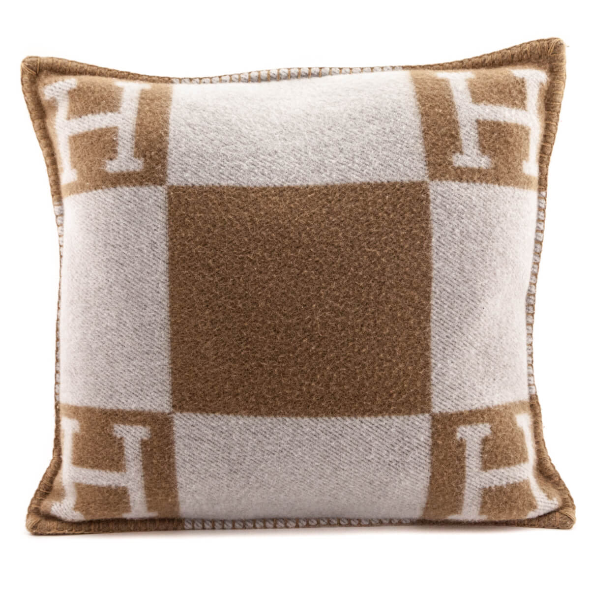 Hermes Camel Ecru Avalon Pillow - Love that Bag etc - Preowned Authentic Designer Handbags Preloved Fashions