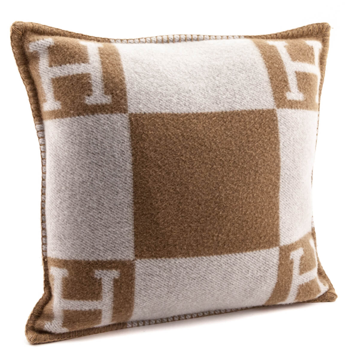 Hermes Camel Ecru Avalon Pillow - Love that Bag etc - Preowned Authentic Designer Handbags Preloved Fashions
