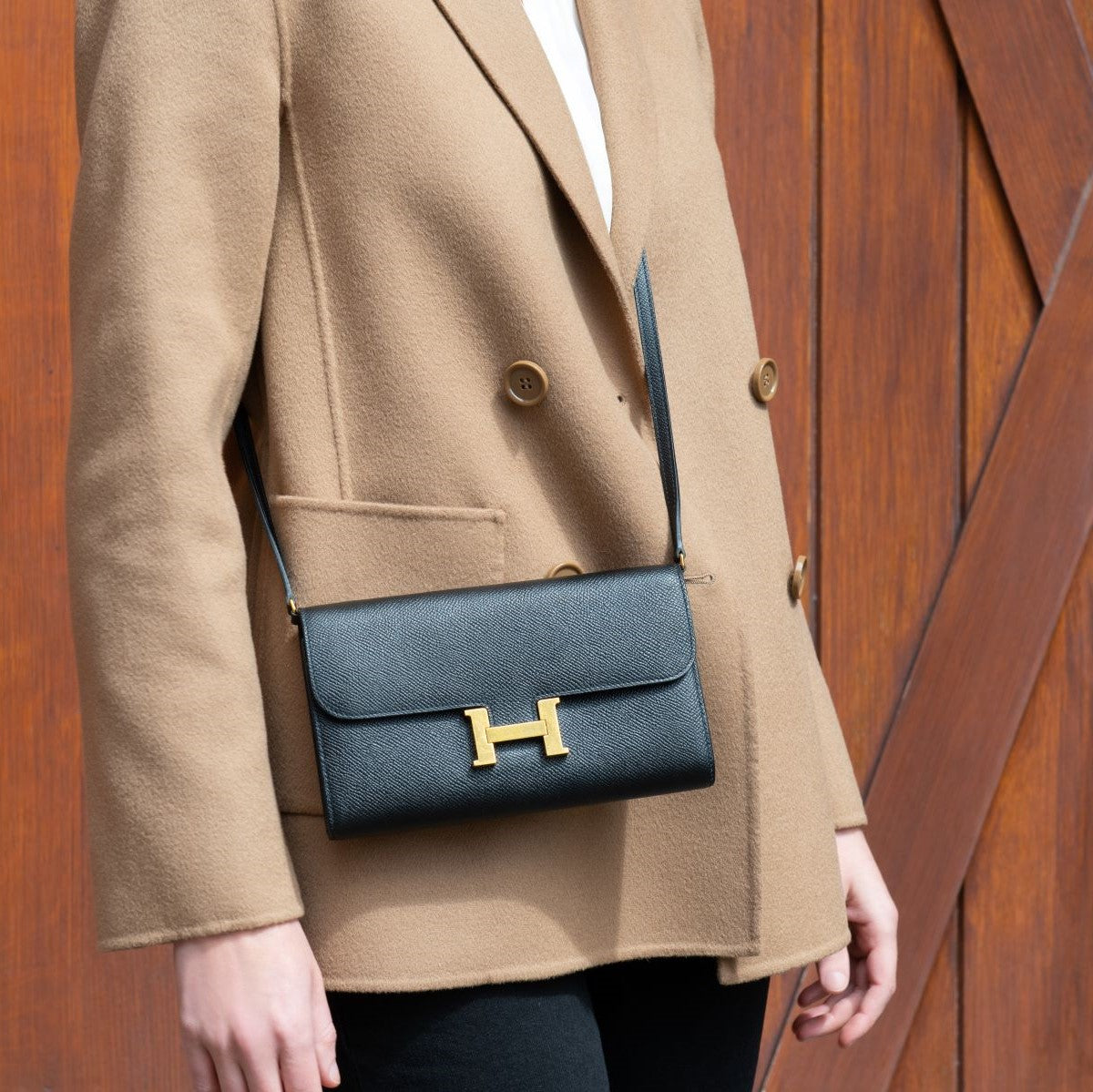 Hermes Black Epsom Constance Long To Go Wallet - Love that Bag etc - Preowned Authentic Designer Handbags Preloved Fashions