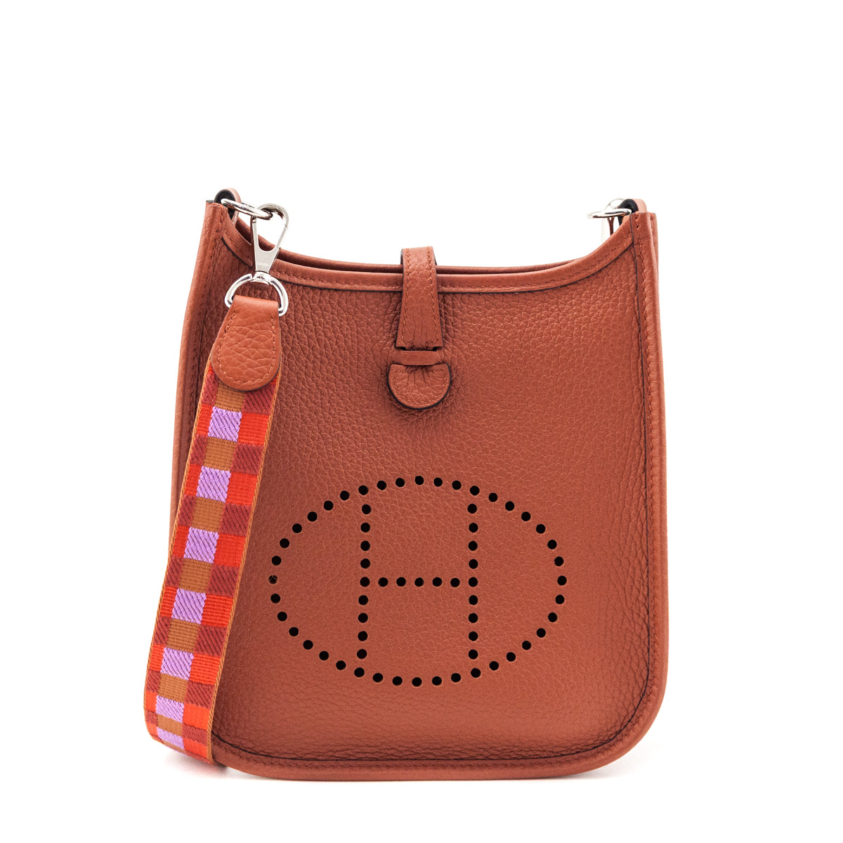Hermes Cuivre Clemence Amazone Evelyne TPM - Love that Bag etc - Preowned Authentic Designer Handbags Preloved Fashions