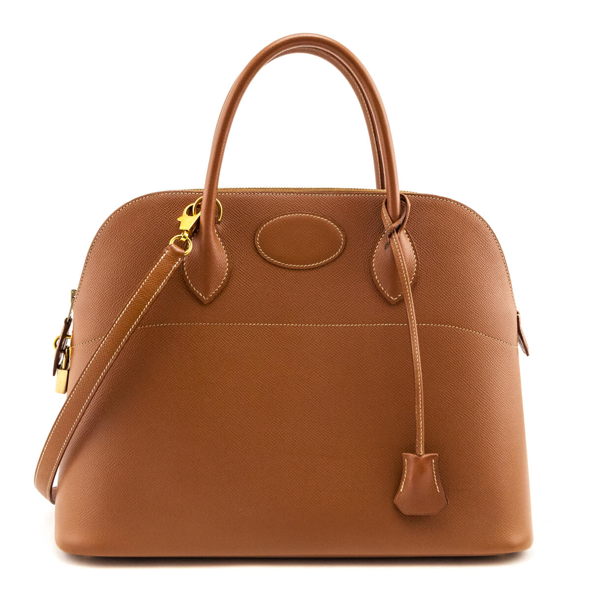 Hermes Gold Courchevel Bolide 35 - Love that Bag etc - Preowned Authentic Designer Handbags Preloved Fashions