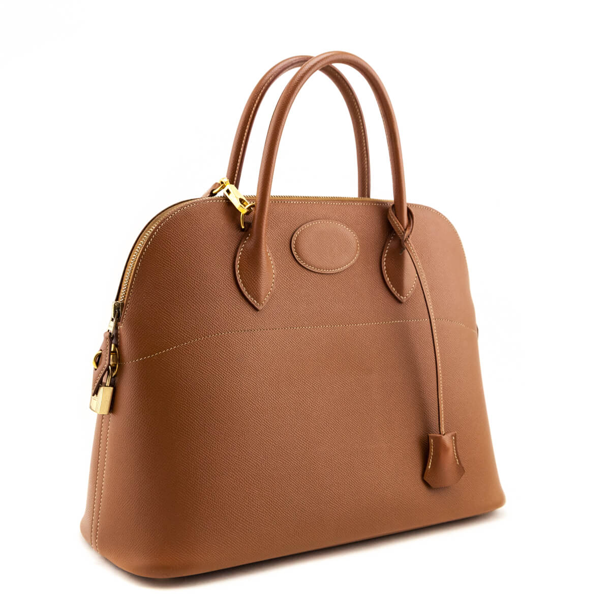 Hermes Gold Courchevel Bolide 35 - Love that Bag etc - Preowned Authentic Designer Handbags Preloved Fashions