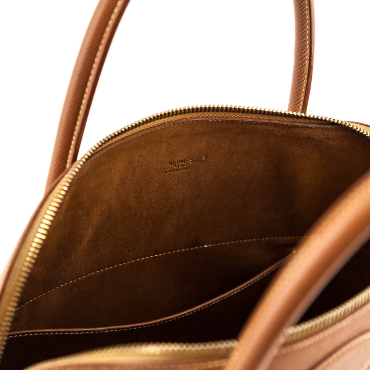 Hermes Gold Courchevel Bolide 35 - Love that Bag etc - Preowned Authentic Designer Handbags Preloved Fashions