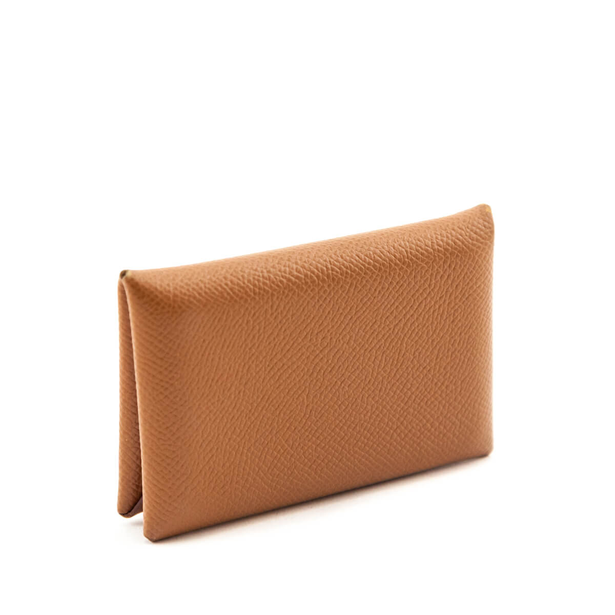 Hermes Gold Epsom Calvi Card Case - Love that Bag etc - Preowned Authentic Designer Handbags Preloved Fashions