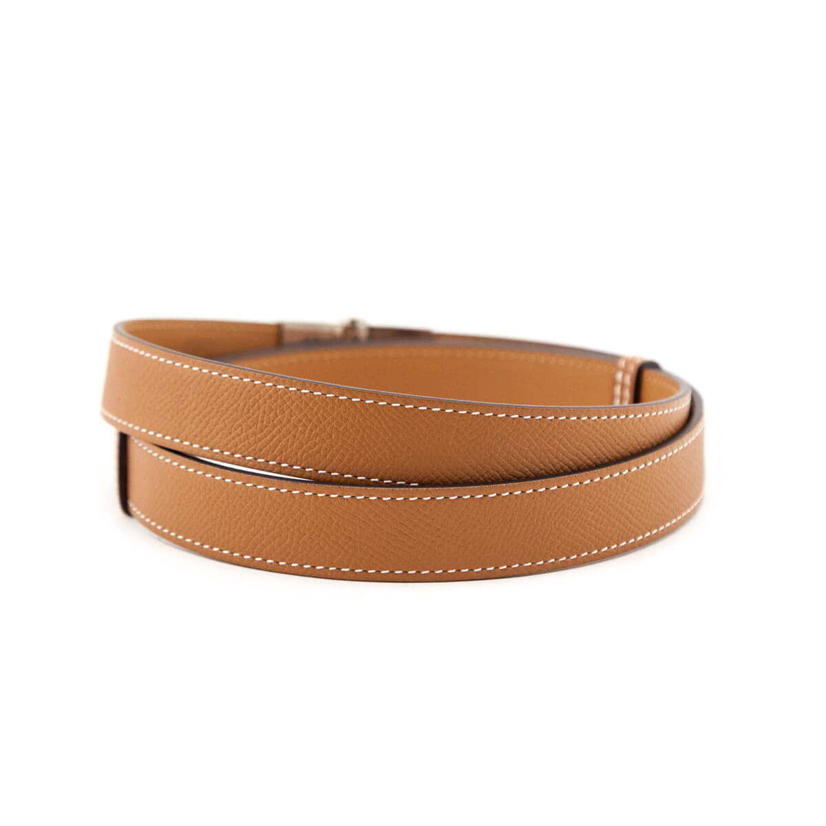 Hermes Gold Epsom Charniere Belt 22 - Love that Bag etc - Preowned Authentic Designer Handbags Preloved Fashions