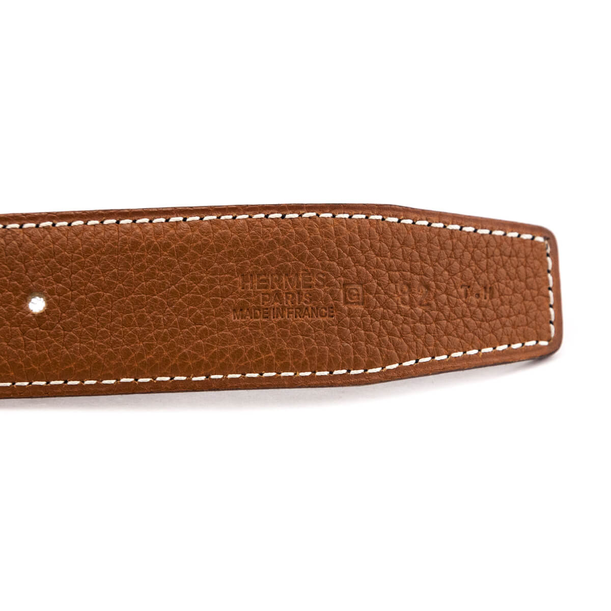 Hermes Gold Clemence H Reversible Belt Kit 32mm Size L - Love that Bag etc - Preowned Authentic Designer Handbags Preloved Fashions