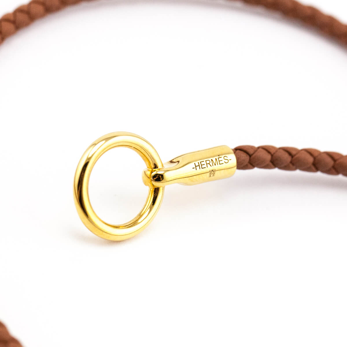 Hermes Gold Leather Glenan Double Tour Bracelet - Love that Bag etc - Preowned Authentic Designer Handbags Preloved Fashions