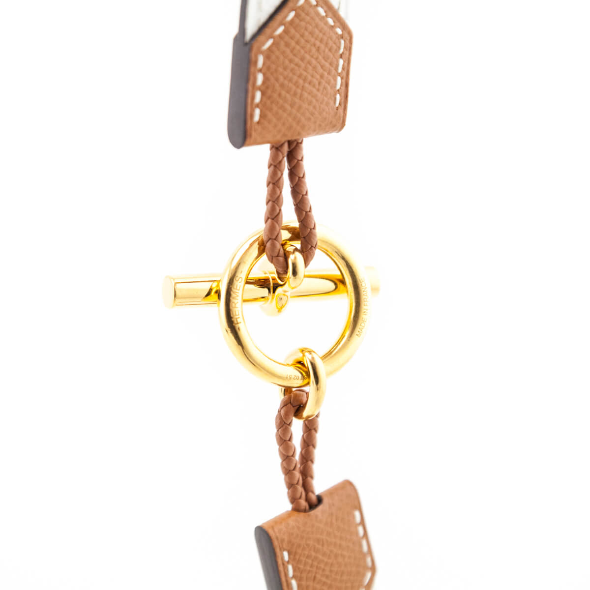Hermes Gold White Babord 24 Reversible Belt - Love that Bag etc - Preowned Authentic Designer Handbags Preloved Fashions