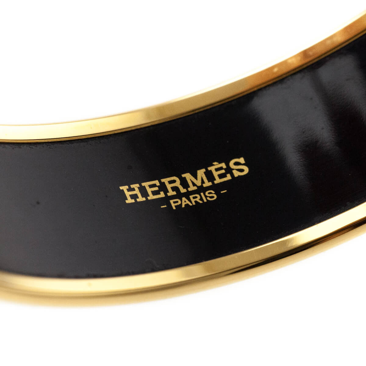 Hermes Green Orange Enamel Wide L'Ivresse De L'Infini Bracelet - Love that Bag etc - Preowned Authentic Designer Handbags Preloved Fashions
