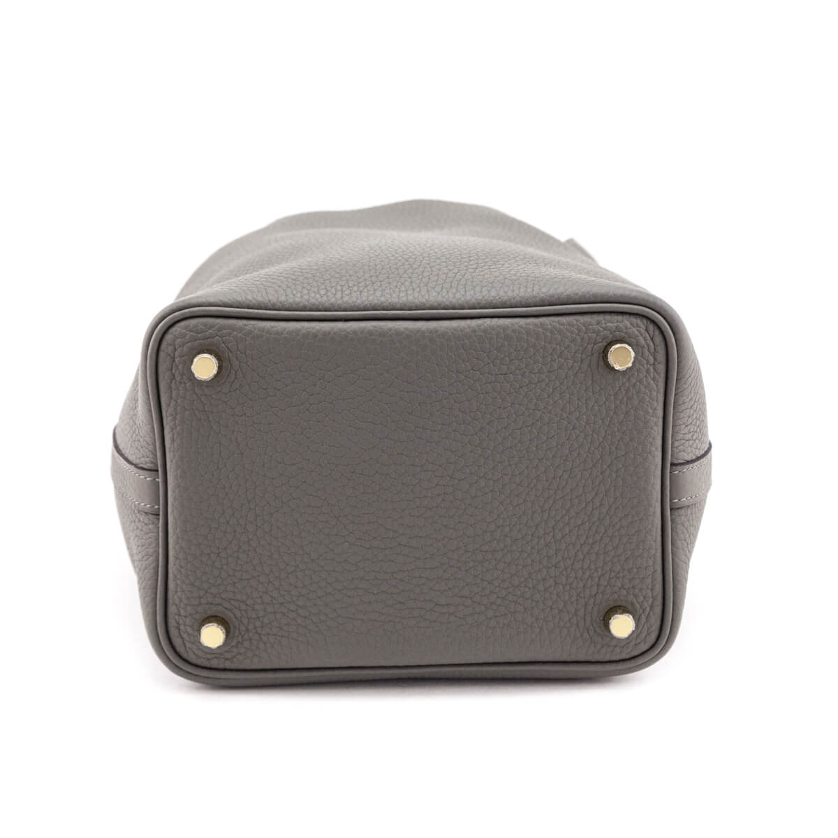 Hermes Gris Meyer Clemence Picotin 18 - Love that Bag etc - Preowned Authentic Designer Handbags Preloved Fashions