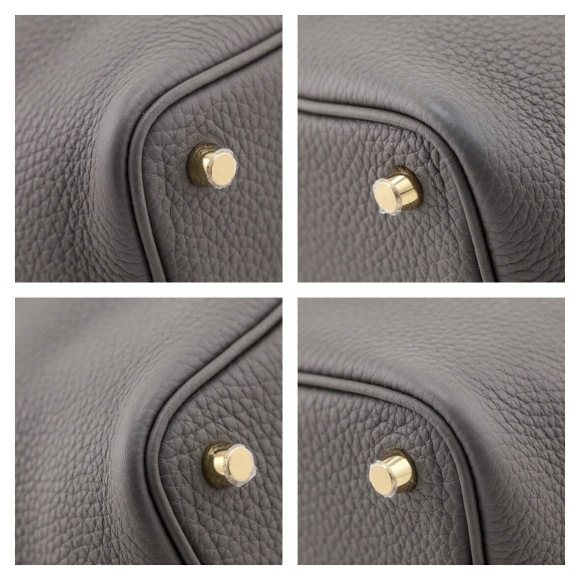 Hermes Gris Meyer Clemence Picotin 18 - Love that Bag etc - Preowned Authentic Designer Handbags Preloved Fashions