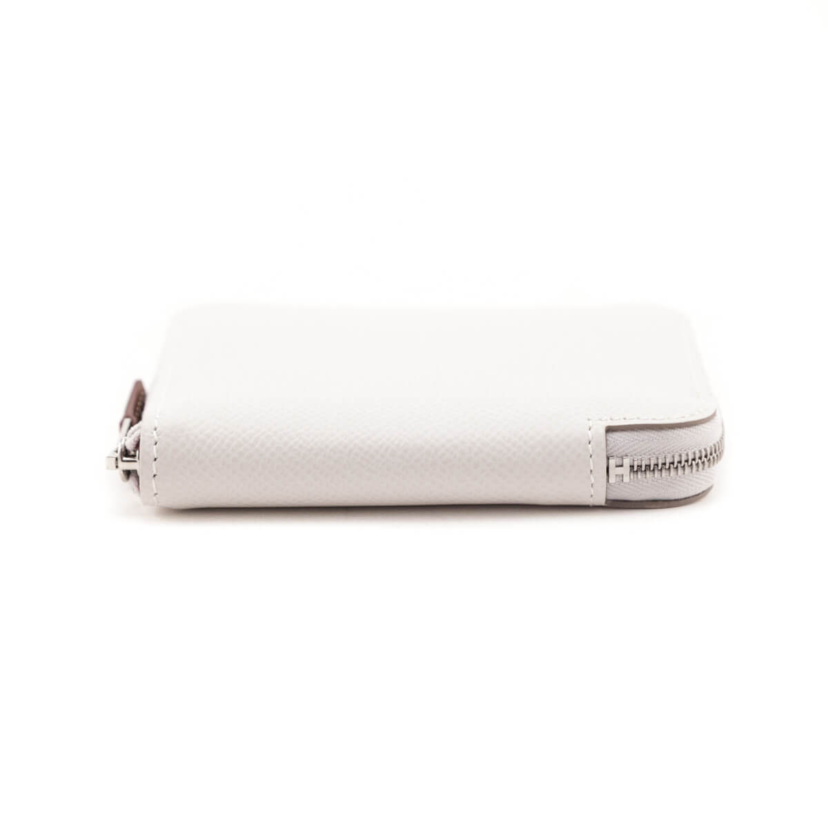 Hermes Gris Pale Rubis Epsom Silk'In Compact Wallet - Love that Bag etc - Preowned Authentic Designer Handbags Preloved Fashions