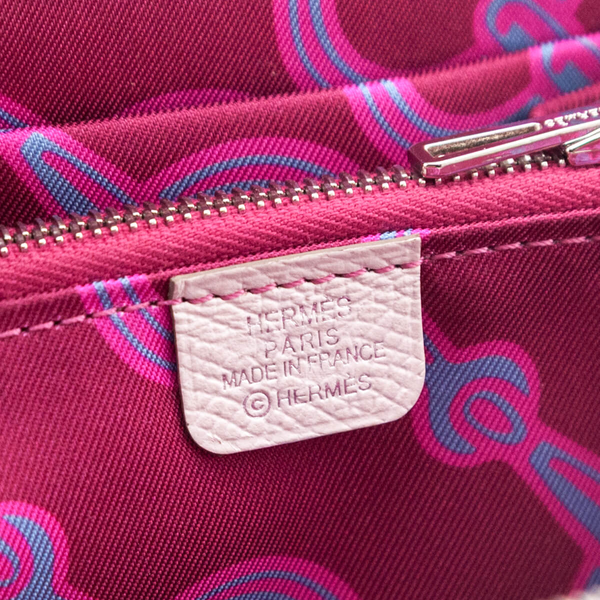 Hermes Gris Pale Rubis Epsom Silk'In Compact Wallet - Love that Bag etc - Preowned Authentic Designer Handbags Preloved Fashions