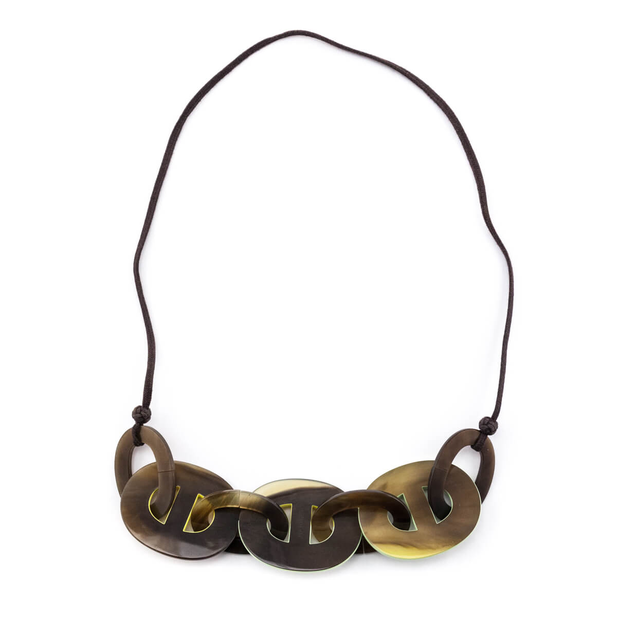 Hermes Horn, Yellow Green Karamba Necklace - Love that Bag etc - Preowned Authentic Designer Handbags Preloved Fashions