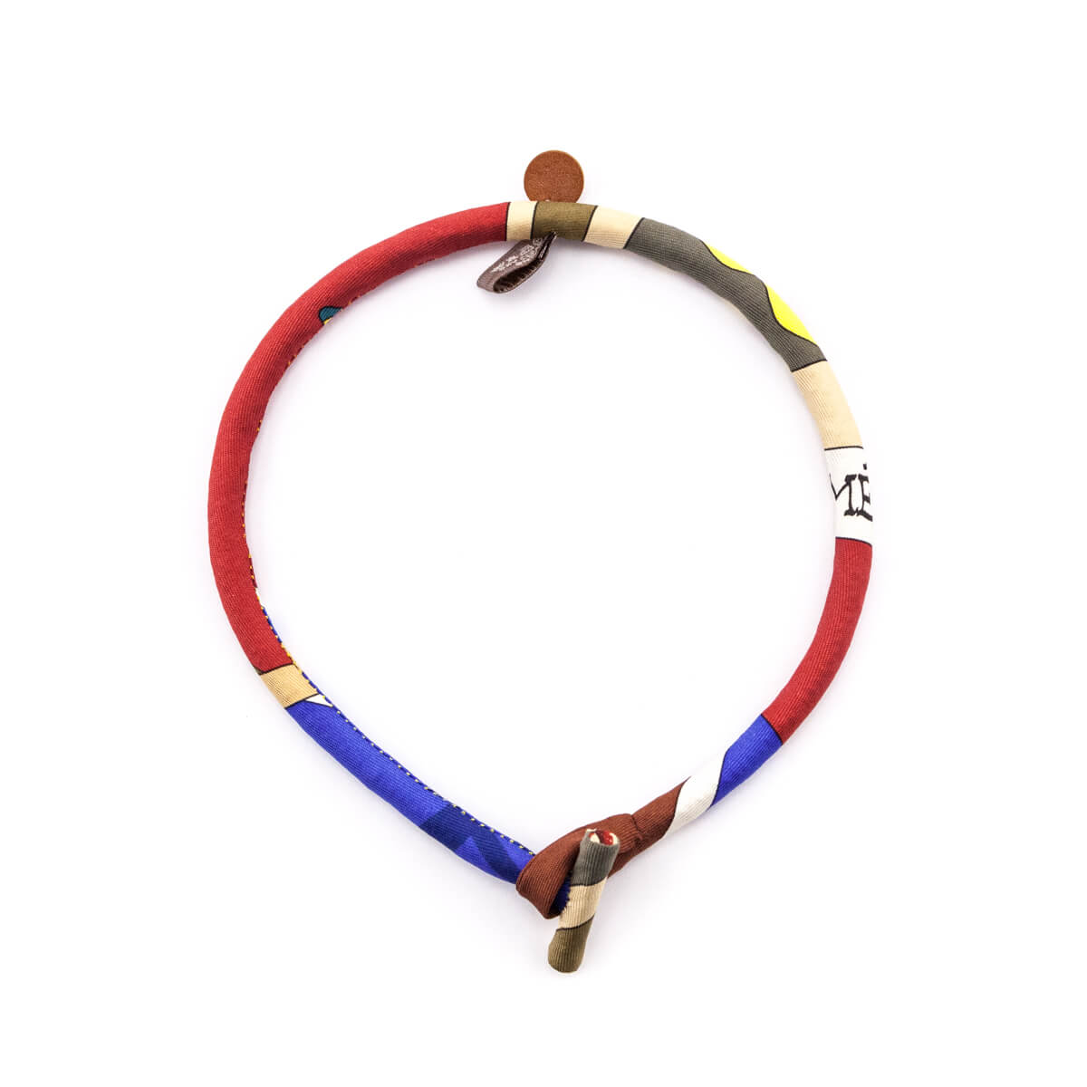 Hermes Multicolor Silk Petit H Choker - Love that Bag etc - Preowned Authentic Designer Handbags Preloved Fashions
