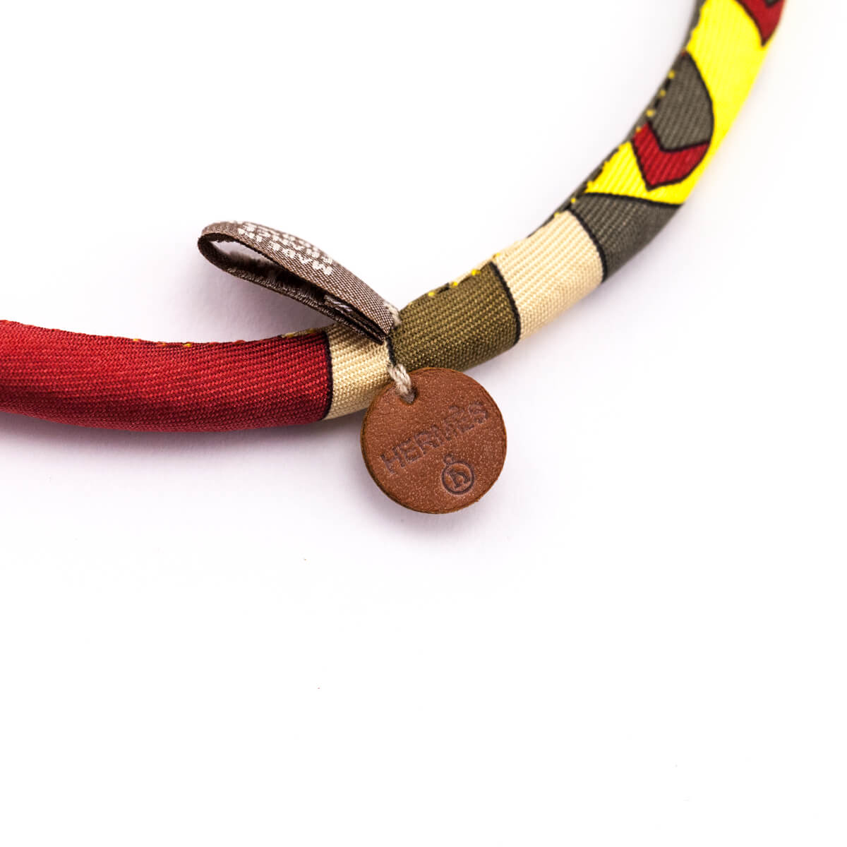 Hermes Multicolor Silk Petit H Choker - Love that Bag etc - Preowned Authentic Designer Handbags Preloved Fashions
