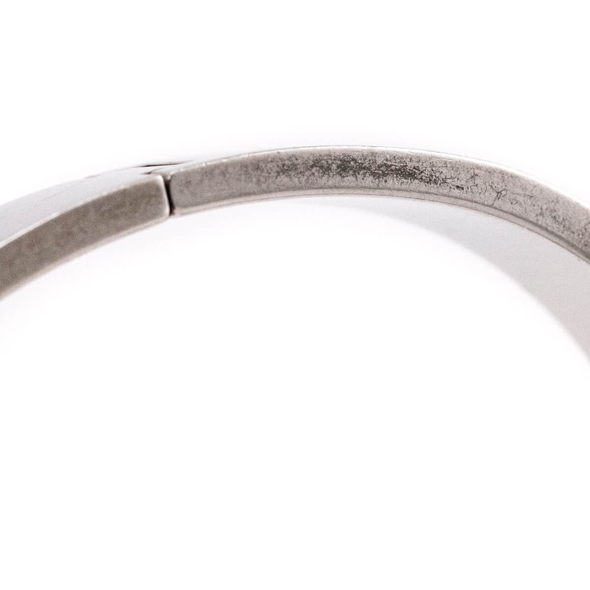 Hermes Navy Enamel Palladium Clic H Bracelet Size PM - Love that Bag etc - Preowned Authentic Designer Handbags Preloved Fashions