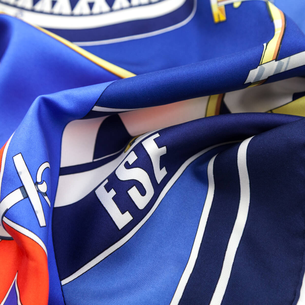 Hermes Navy Sextants Silk Scarf 90 - Love that Bag etc - Preowned Authentic Designer Handbags Preloved Fashions