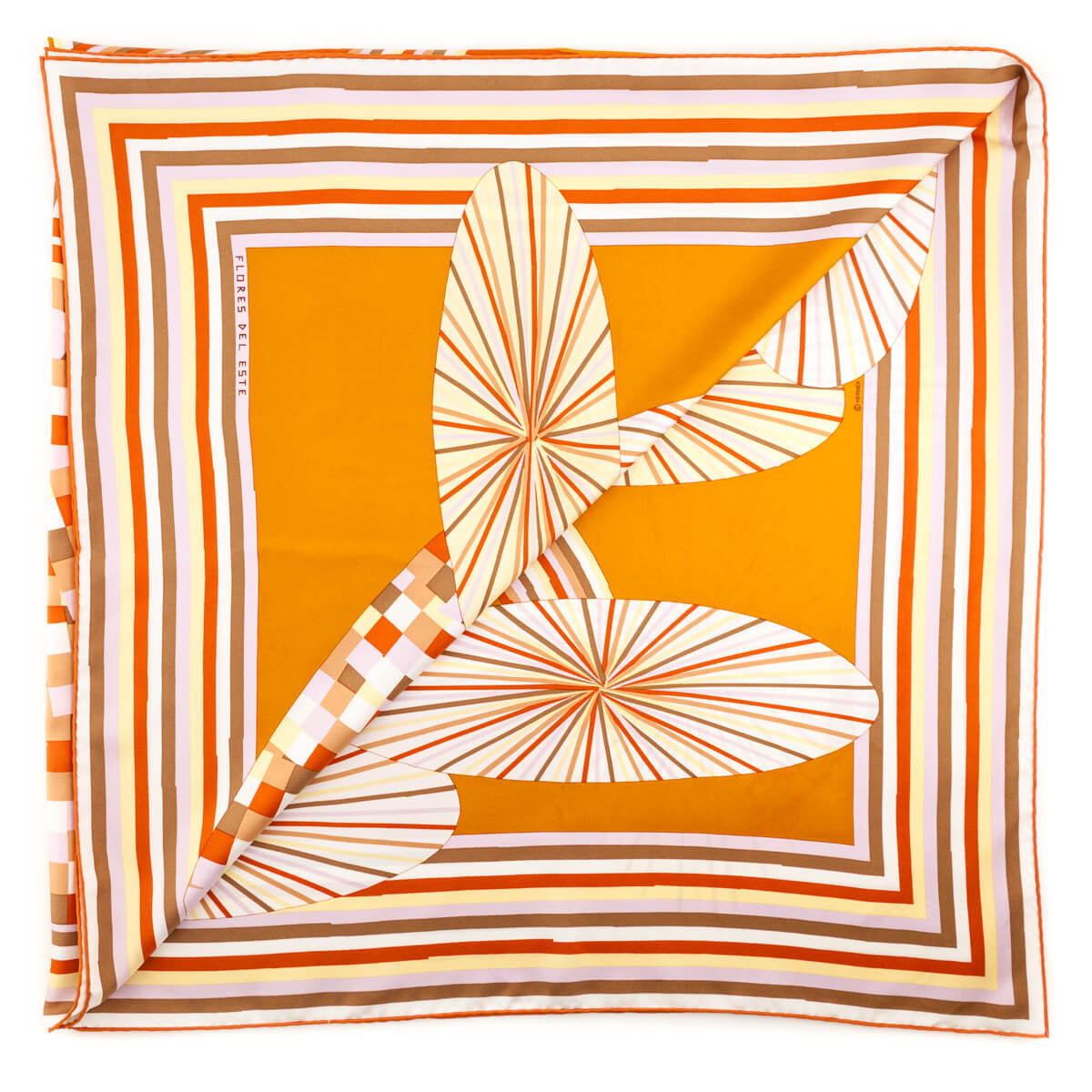 Hermes Orange Flores Del Este Silk Giant Scarf 140 - Love that Bag etc - Preowned Authentic Designer Handbags Preloved Fashions