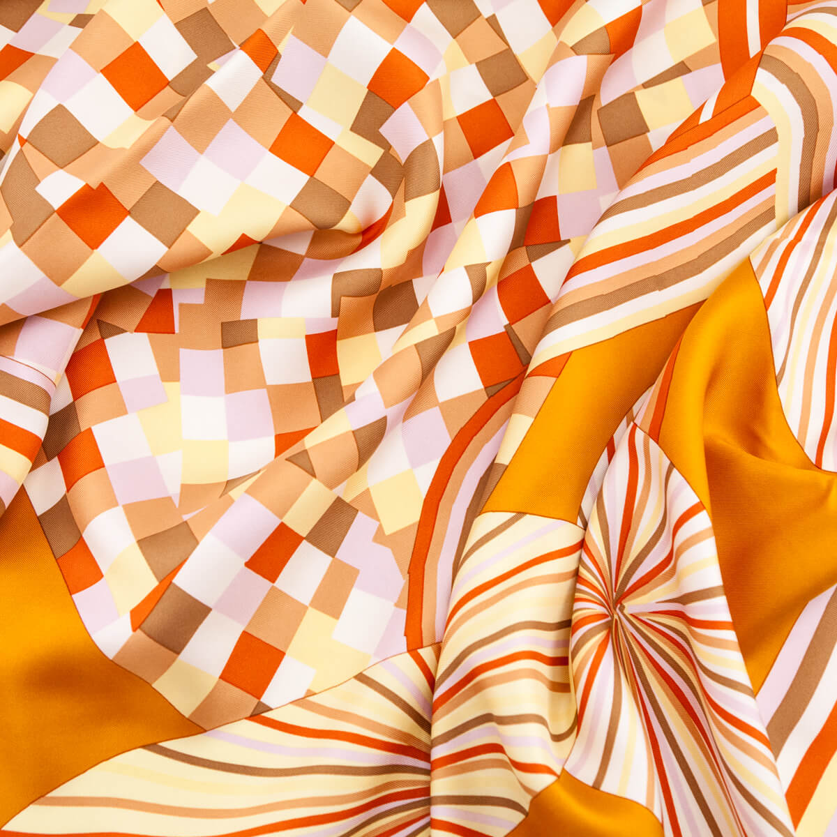 Hermes Orange Flores Del Este Silk Giant Scarf 140 - Love that Bag etc - Preowned Authentic Designer Handbags Preloved Fashions