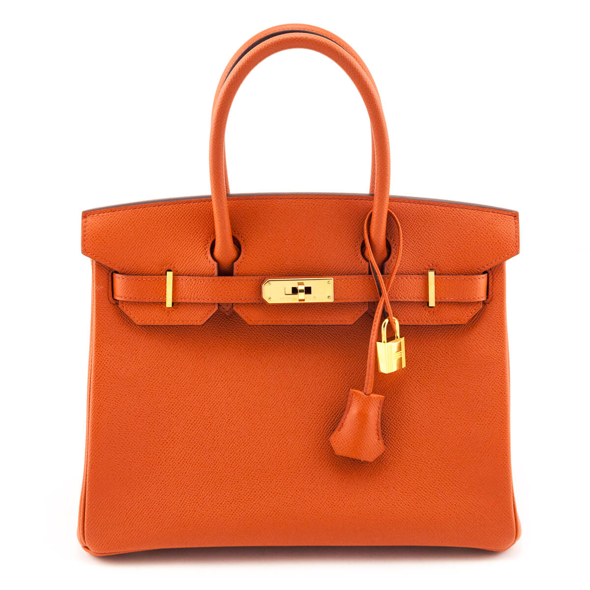 Hermes Orange Terre Battue Epsom Birkin 30 - Love that Bag etc - Preowned Authentic Designer Handbags Preloved Fashions