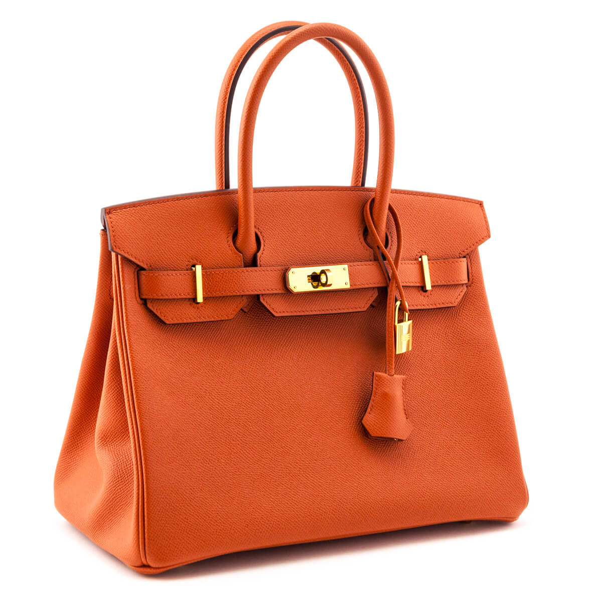 Hermes Orange Terre Battue Epsom Birkin 30 - Love that Bag etc - Preowned Authentic Designer Handbags Preloved Fashions