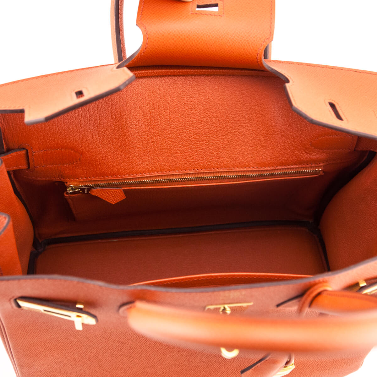 Hermes Orange Terre Battue Epsom Birkin 30 - Love that Bag etc - Preowned Authentic Designer Handbags Preloved Fashions