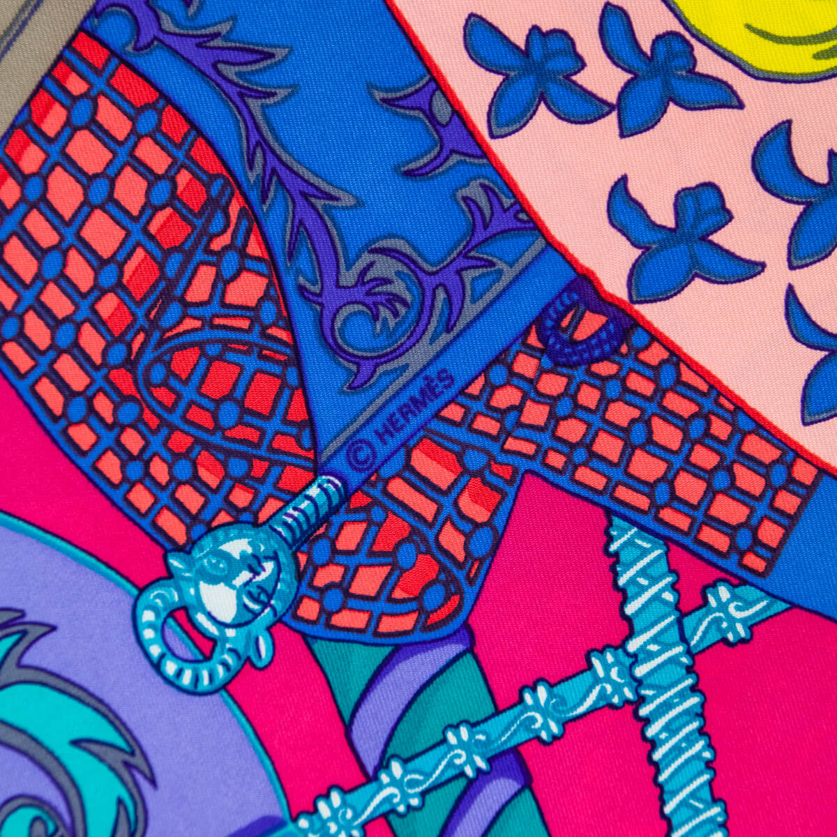 Hermes Purple Etendards et Bannieres Silk Scarf 90 - Love that Bag etc - Preowned Authentic Designer Handbags Preloved Fashions